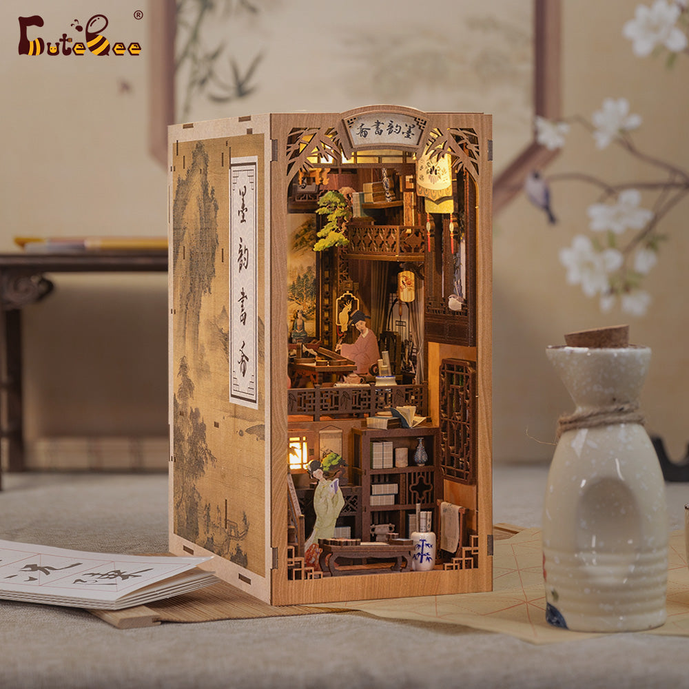 Gift DIY Book Nook Kit DIY Miniature Dollhouse Kit Detective Agency present