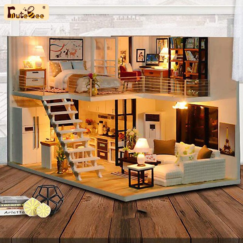 CUTEBEE 1: 24 DIY Dollhouse Kit (Dream Building Pavilion)