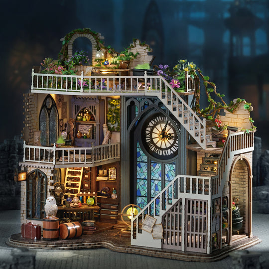 CUTEBEE 1: 24 DIY Dollhouse Kit(Magic Workshop)