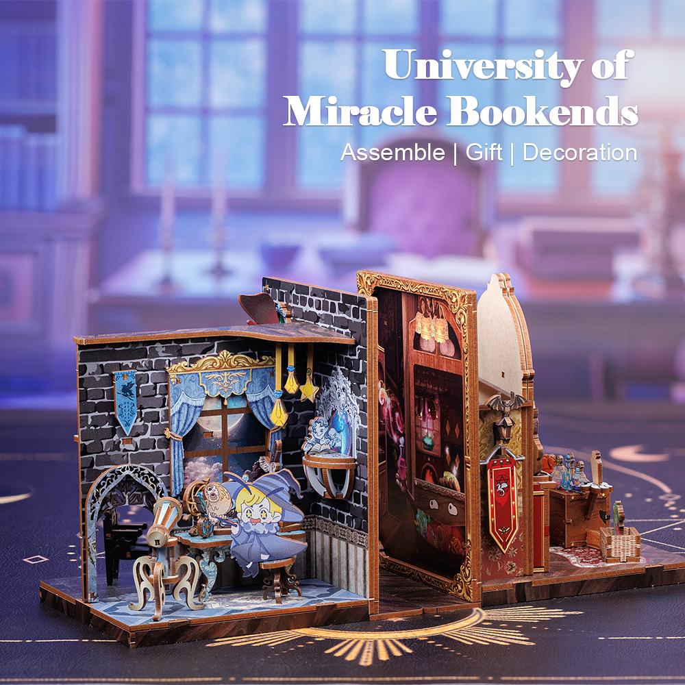 CUTEBEE DIY Bookends Kit (University of Miracle)