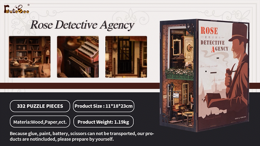 Detective Agency DIY Book Nook Kit – Curiosa - Purveyors of Extraordinary  Things