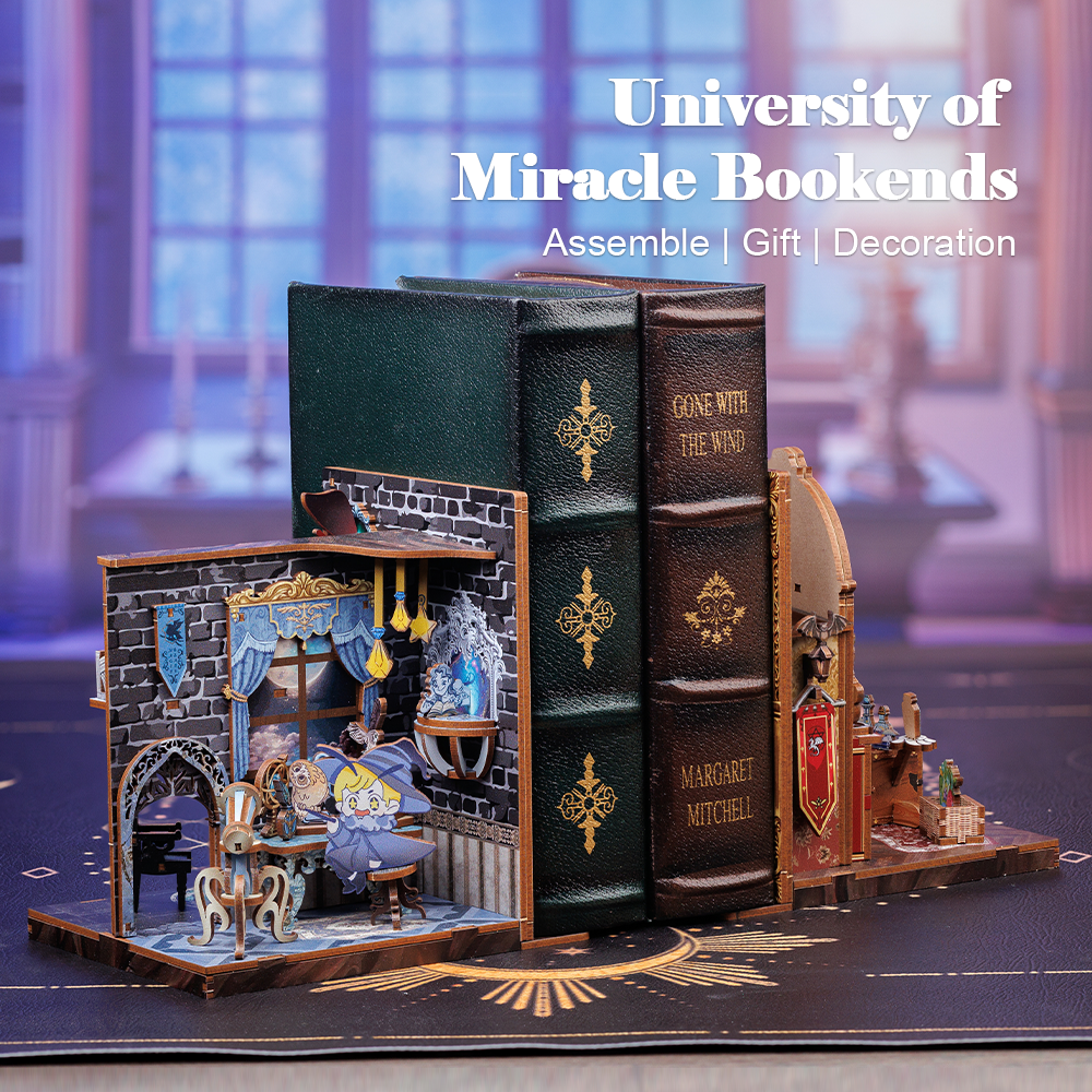 CUTEBEE DIY Bookends Kit (University of Miracle)