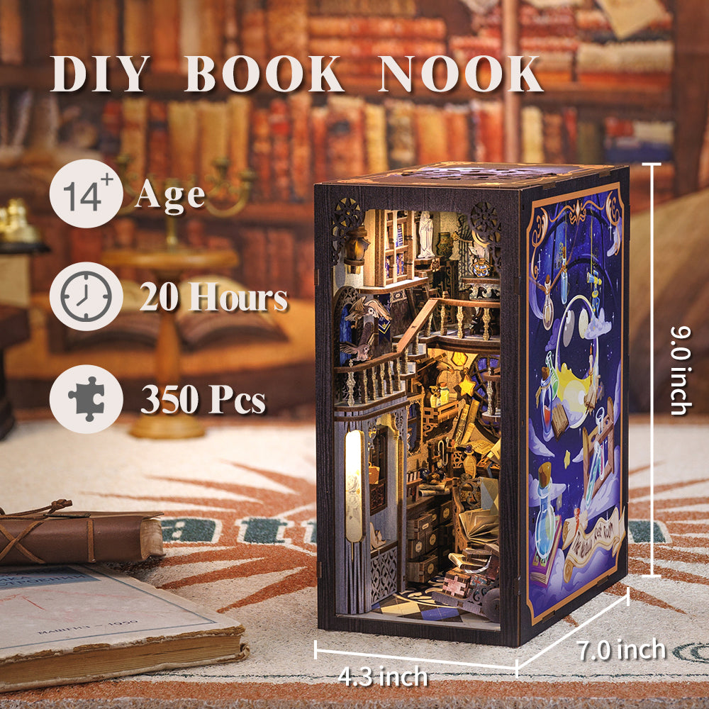 CUTEBEE DIY Book Nook Kit（Nebula Common Room）