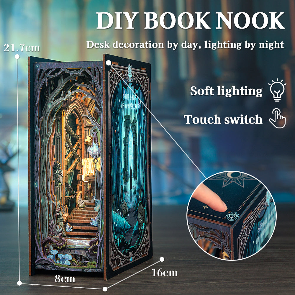 CUTEBEE DIY Book Nook Kit | The Gate of Wonderland