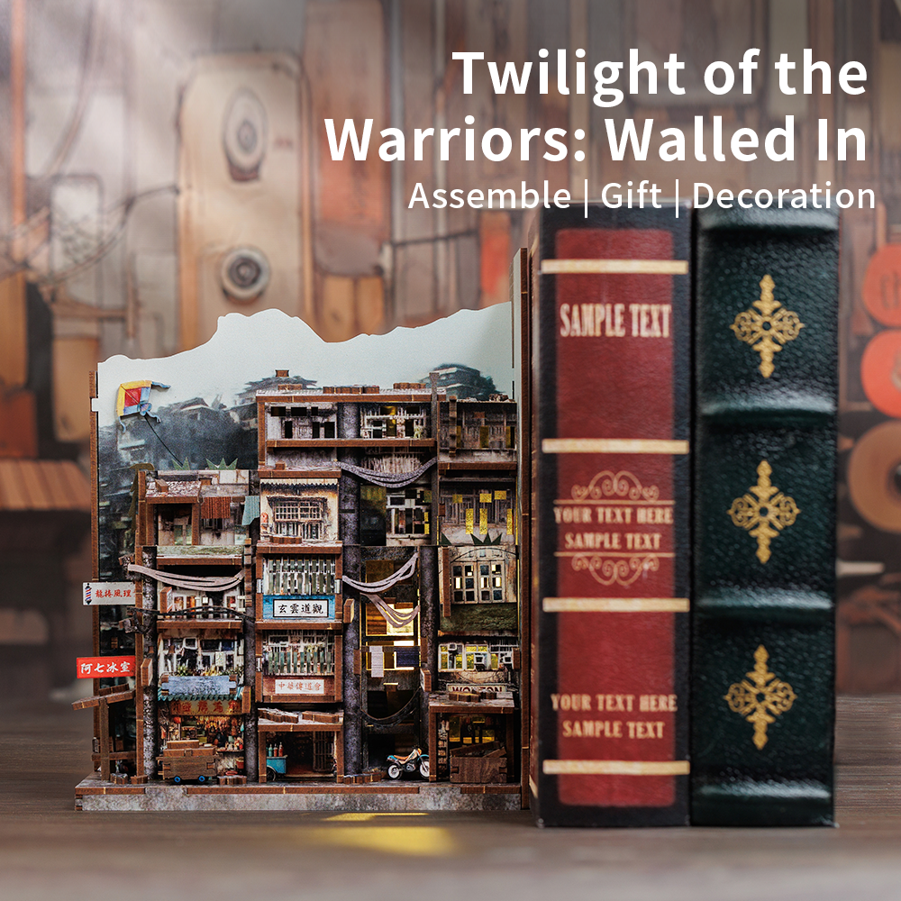 CUTEBEE DIY Book Nook Kit | Twilight of the Warriors: Walled In