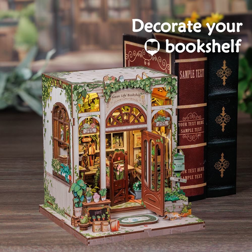 CUTEBEE DIY Book Nook Kit | Green Life Bookshop