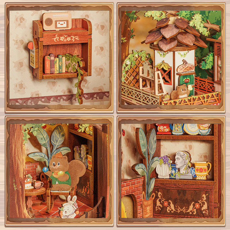 CUTEBEE DIY Book Nook Kit|Squirrel Collector