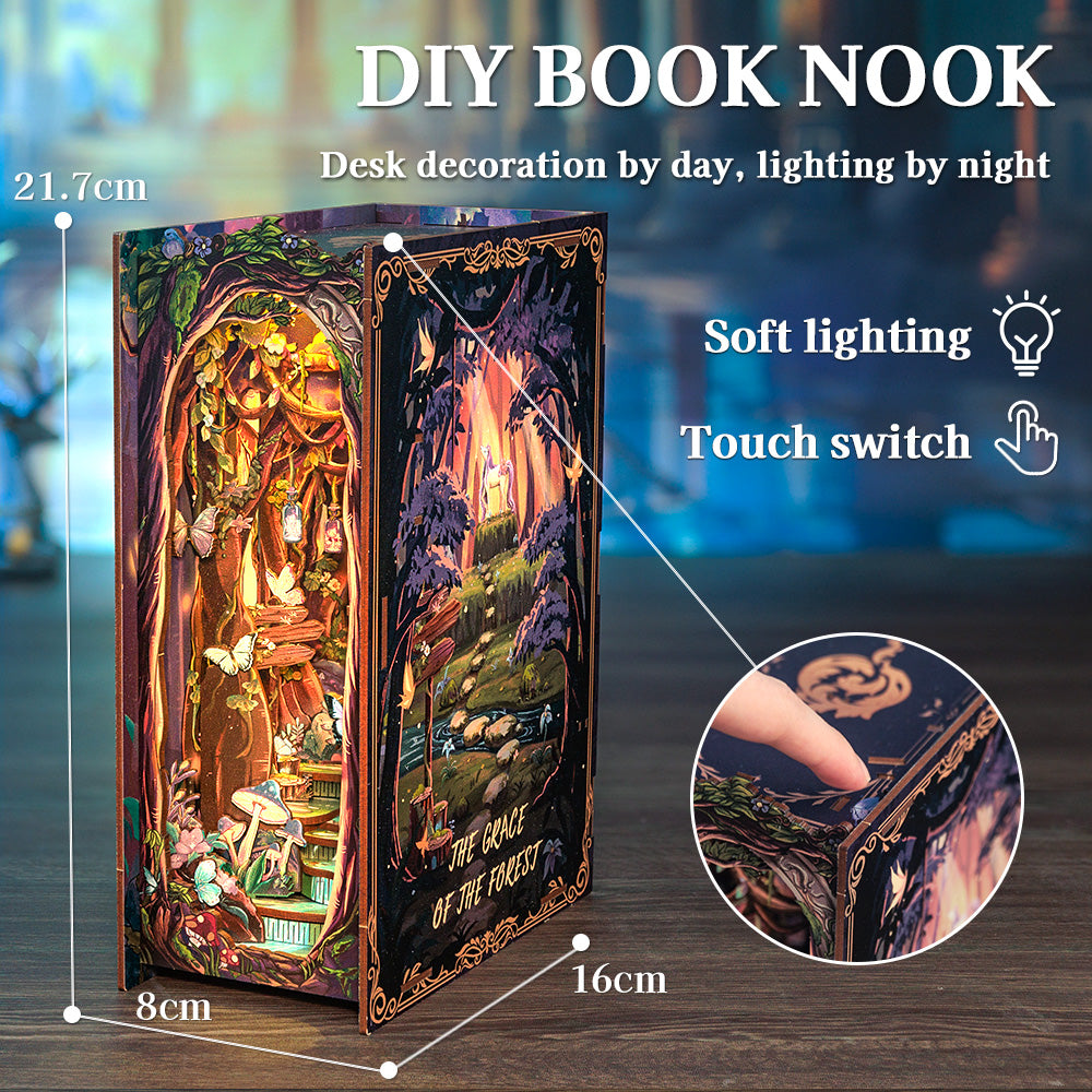 CUTEBEE DIY Book Nook Kit | The Grace of The Forest