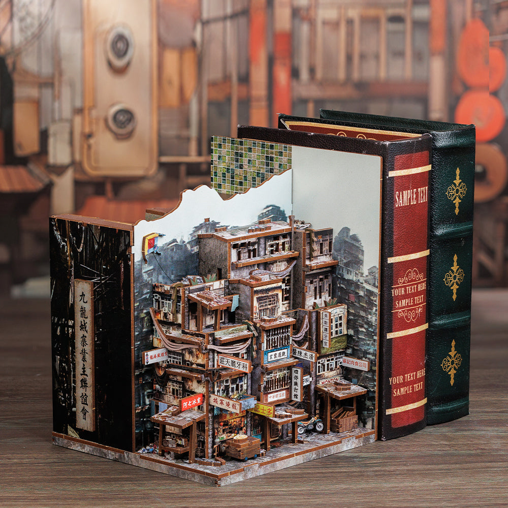 CUTEBEE DIY Book Nook Kit | Twilight of the Warriors: Walled In