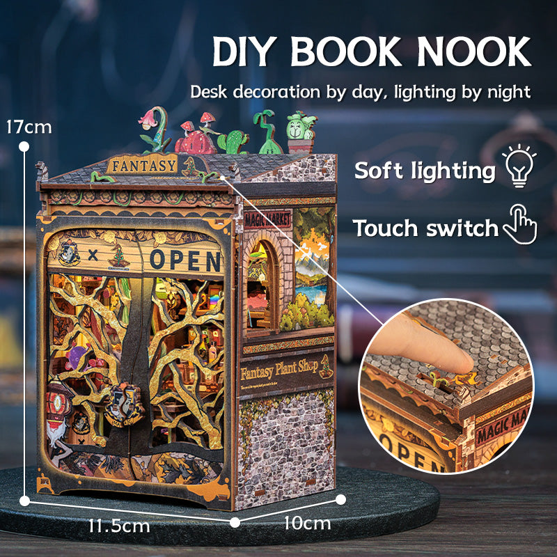 CUTEBEE DIY Book Nook Kit|Fantacy Plant Shop