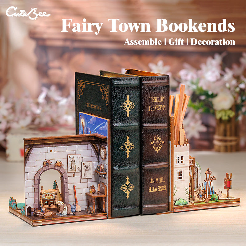 CUTEBEE DIY Bookends Kit (Fairy Town)