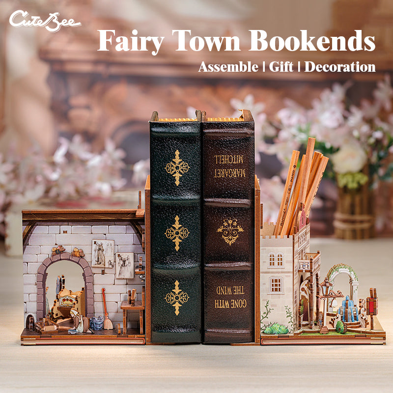 CUTEBEE DIY Bookends Kit (Fairy Town)