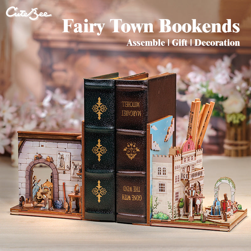 CUTEBEE DIY Bookends Kit (Fairy Town)