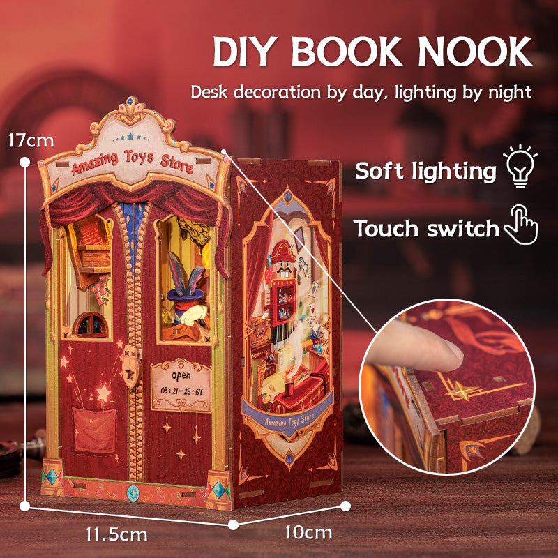 CUTEBEE DIY Book Nook Kit| Amazing Toys Store