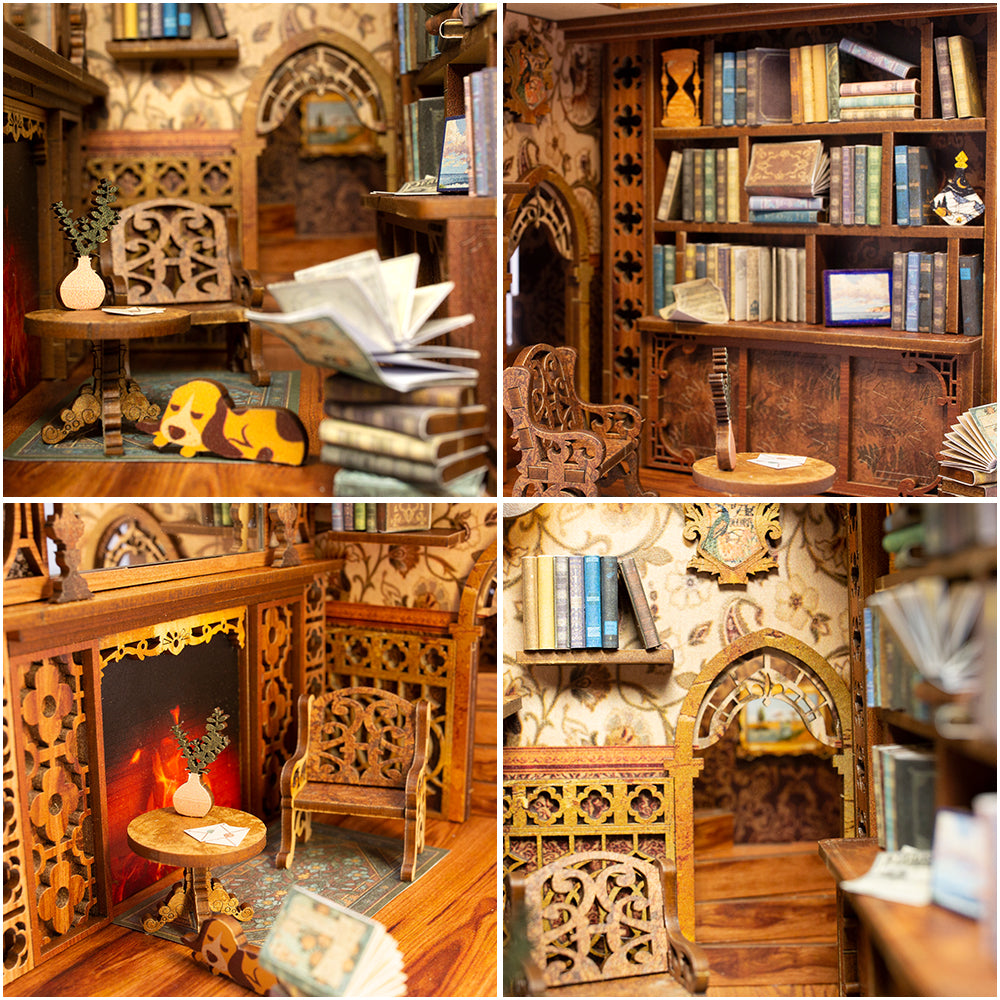 CUTEBEE DIY Book Nook Kit (Eternal Bookstore)