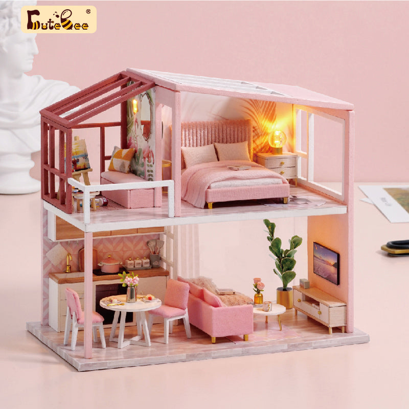 Cutebee DIY Wooden Dollhouse Kit With Christmas House Lights And Furniture  Perfect Birthday Gift For Kids AA220325 From Baofu004, $16.46