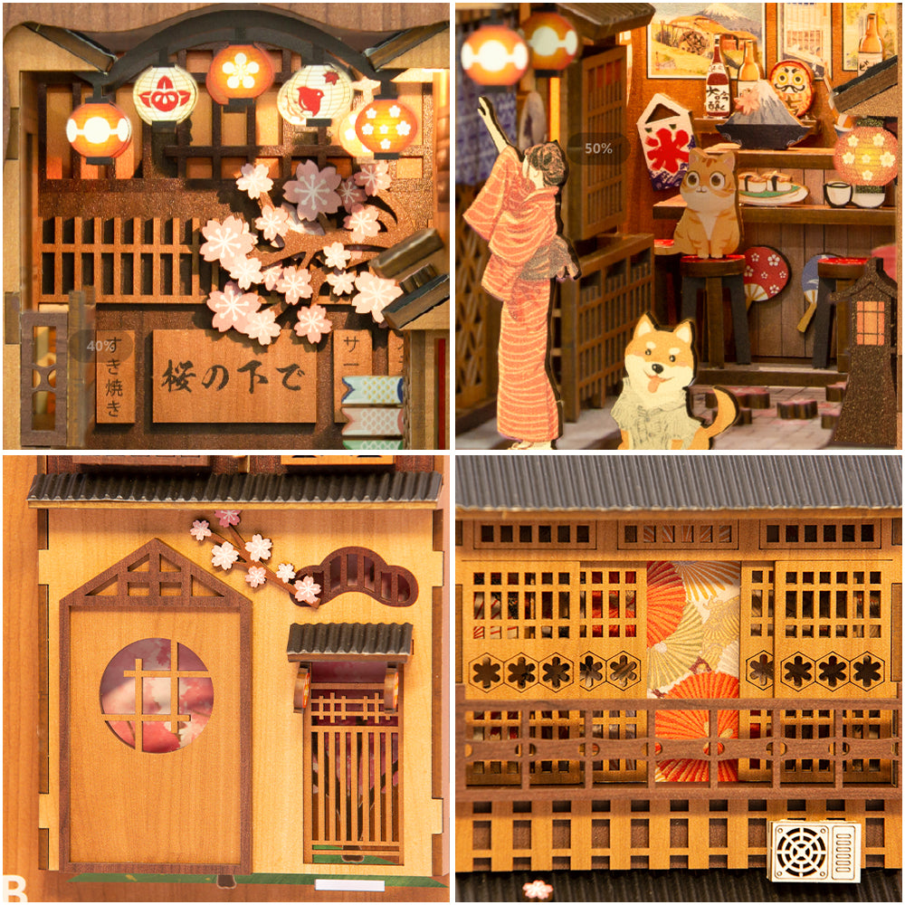 YOUPIN Ginzan Hot Springs DIY Kit Wooden Book Nook Inserts Art Bookends DIY  Bookshelf Decor Stand Decoration Spirited Away Anime (Color : Ginzan Hot  Springs): Buy Online at Best Price in UAE -